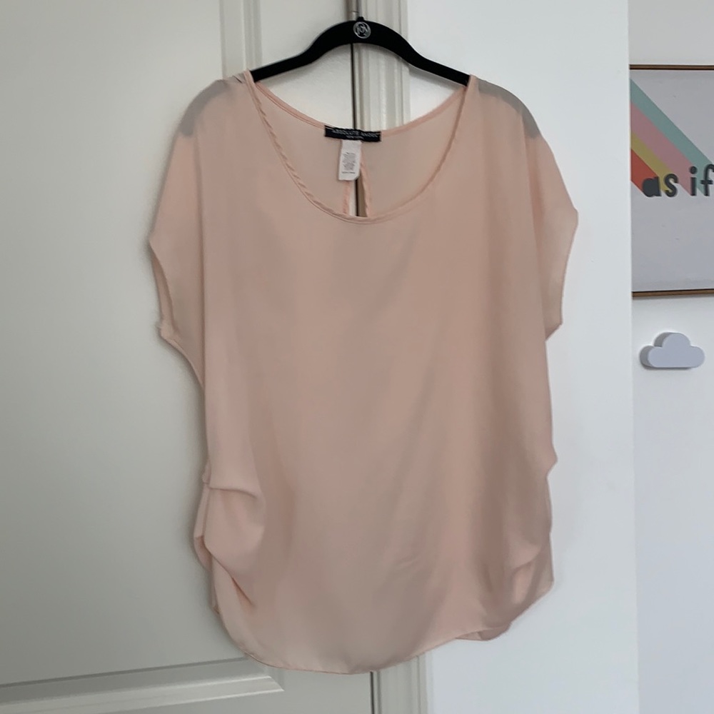 Peach Sheer Blouse